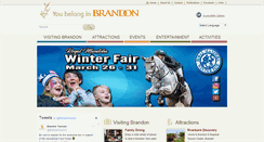 Desktop Screenshot of brandontourism.com