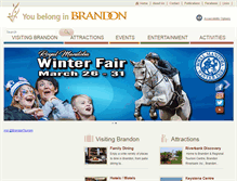 Tablet Screenshot of brandontourism.com